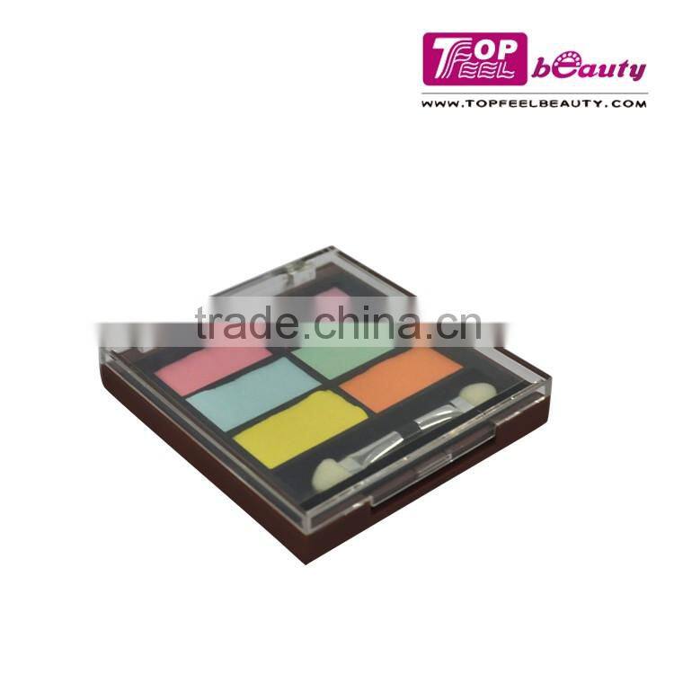 Hot sale! 6 color eyeshadow palette with clear window