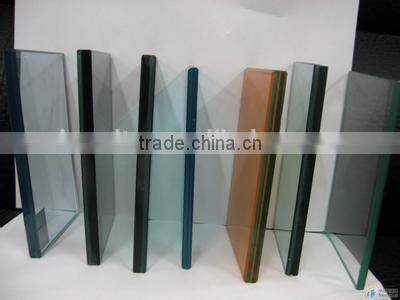 Low price laminated glass clear/colored