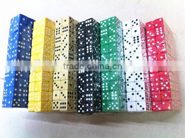 14mm urea square different colored bulk dice wholesale