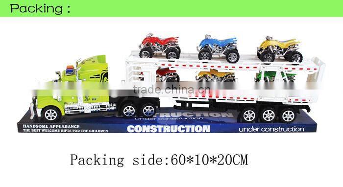 Wholesale price plastic friction trailer truck toy