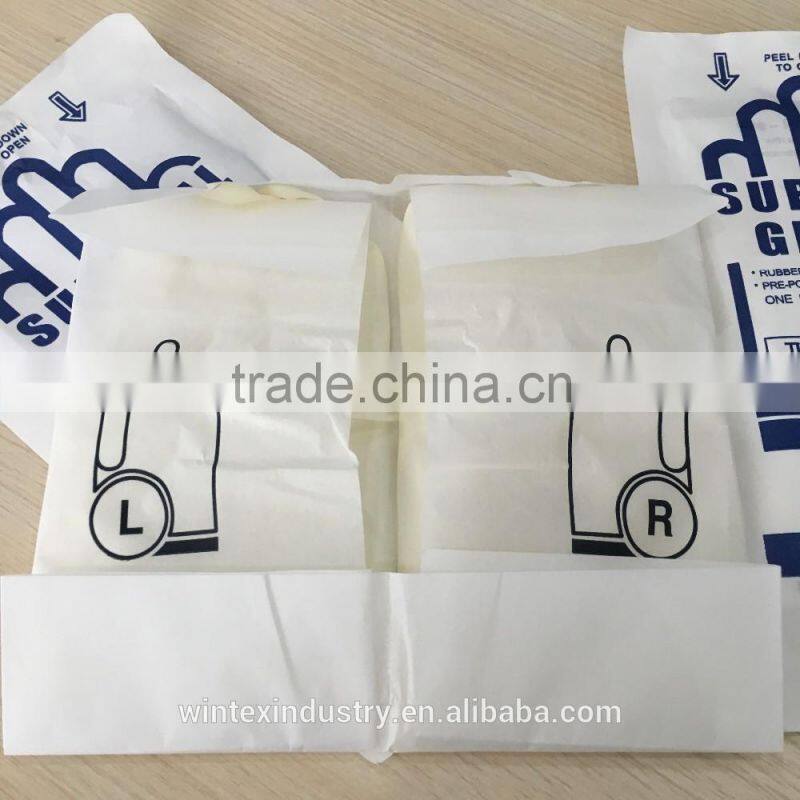 Cheap sterile surgical colored latex surgical disposable gloves medical manufacturer malaysia price wholesale