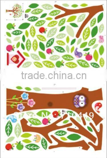 ALFOREVER pvc owl tree decals,pvc tree sticker