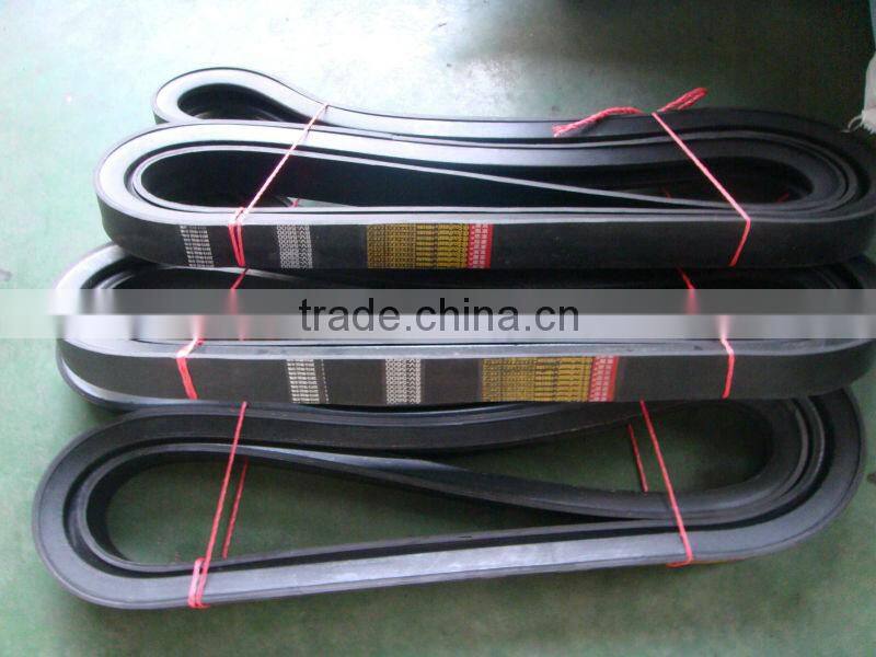 Rubber banded v belt