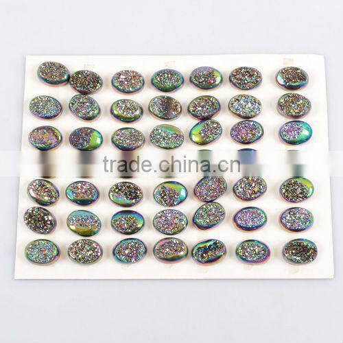 Fashion gemstone bead, Multi-color geode druzy