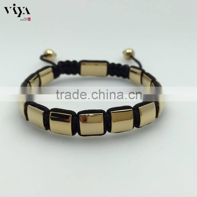 custom 8mm engraved bead bracelet flat square beads with jewelry wire custom engraved metal beads accessory findings
