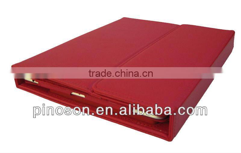 High quality bluetooth keyboard Synthetic leather case bluetooth keyboard for ipad2 and ipad3/ipad4