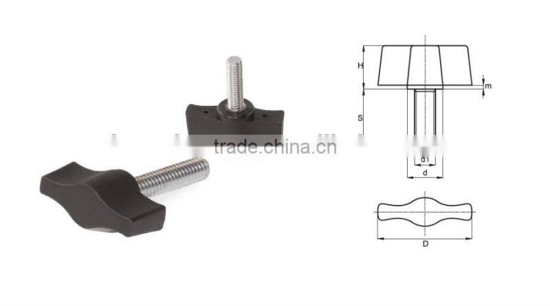 Plastic Knobs Wing Screw BK7.0010