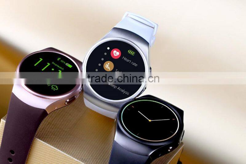 Full Display Round IPS Screen LCD MTK2502C BT4.0 Smart Watch Phone KW18 smart watch