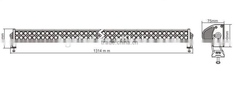 shenzhen factory high power 52inch 300W led light bar for all car