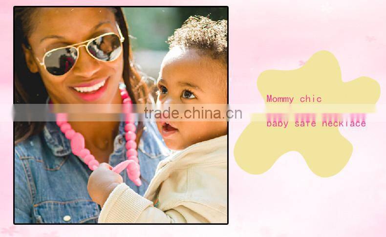 Food Grade Silicone Nursing Teething Necklace Wholesale For Mum And Baby