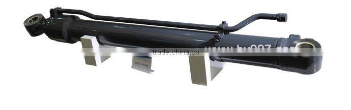 weld hydraulic oil cylinder with steel oil pipe&fixed eye mounting