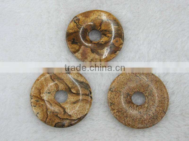 Wholesale different size Mahogany donut gemstone