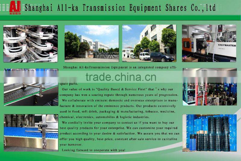 Har812FH Stainless steel table top chains /heavy duty/rubber cover/conveyor manufacturer in China