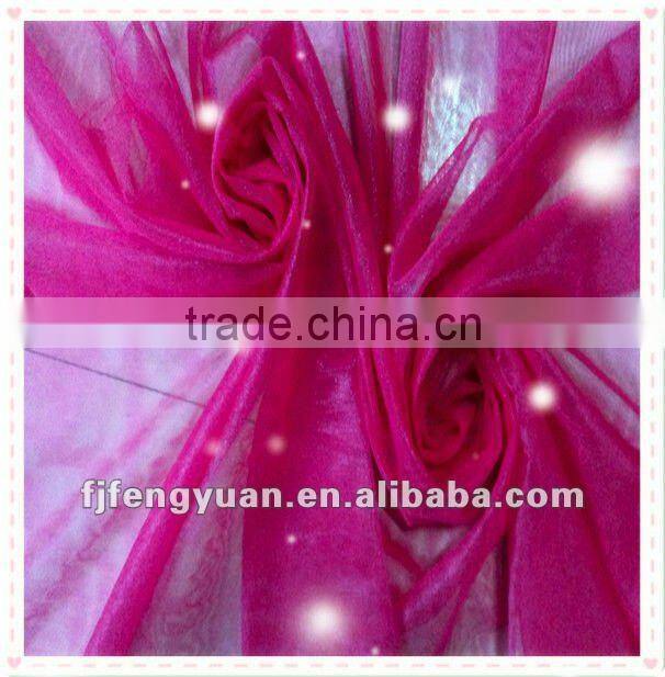 100% 20D nylon semidull square net warp knitted grey fabric