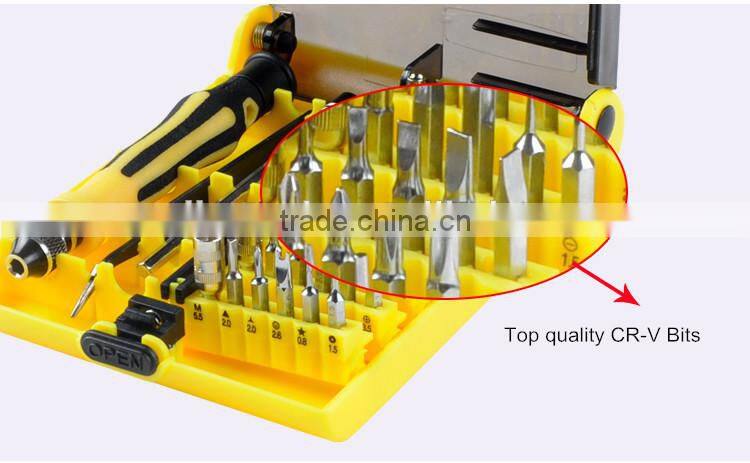 45 in 1mini repair mobile phone screwdriver set bit