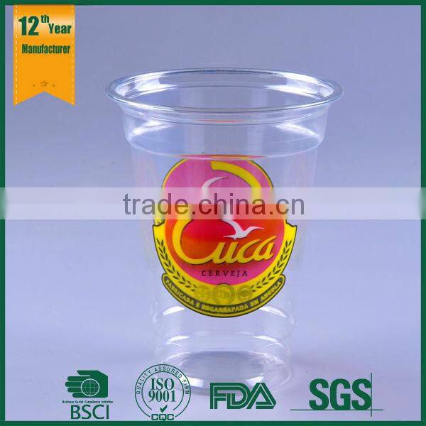 plastic flower cups,customized plastic pet cup,reusable plastic wine cup