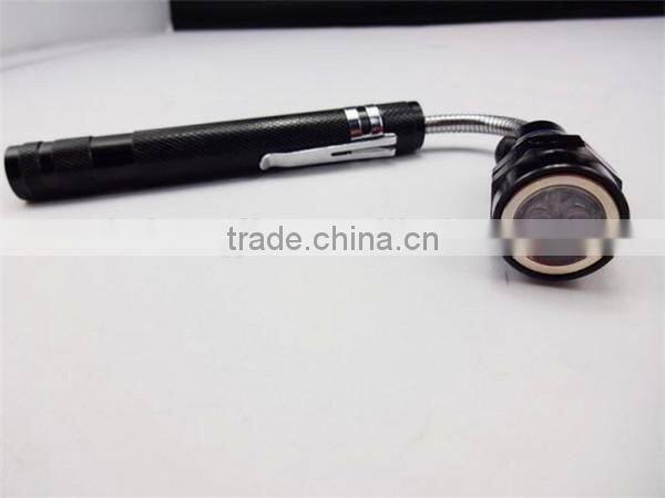 GS-8040 aluminum 3 led extending work power light led torch with magnet