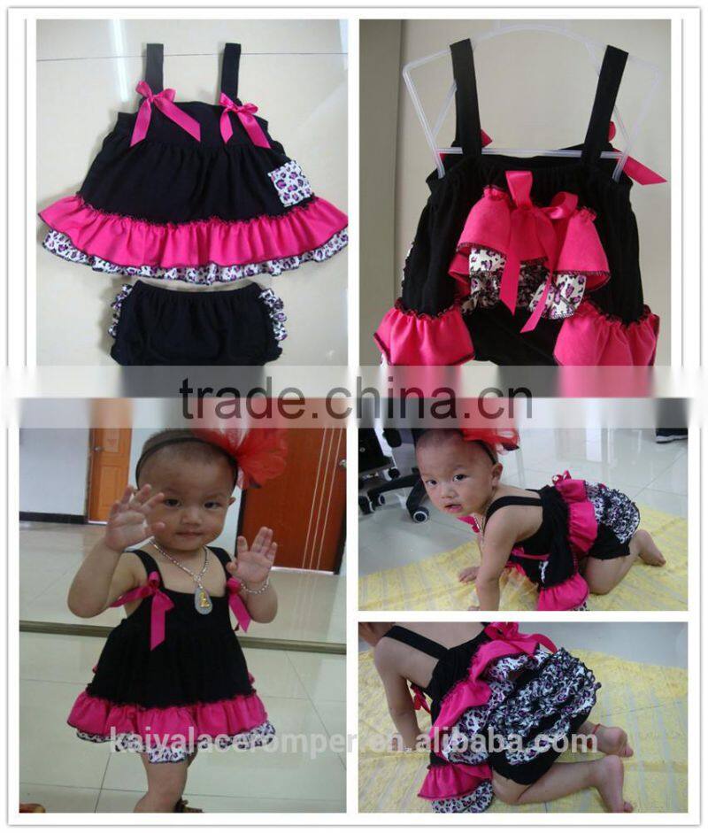 fashion kids clothes bloomer set patriotic baby clothes swing top set