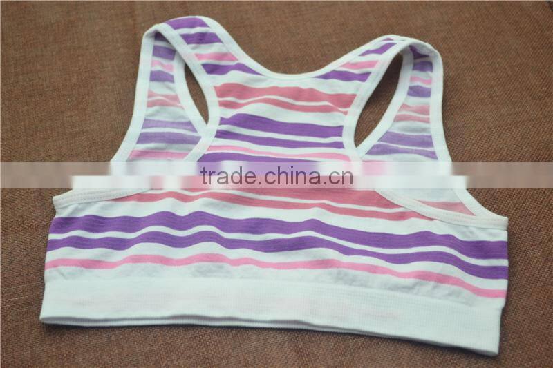 Bodyline pep girls seamless sport crop top bra underwear for girls tops