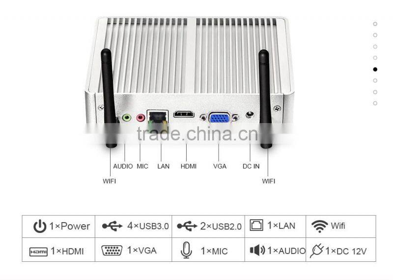 control computer embedded single board computer mini pc for school X32 4210Y core i5 1.5GHZ ddr3 vesa mount silver