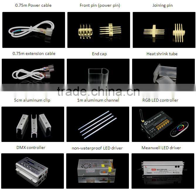 Super Bright 24V smd led neon light rgb led neon flex