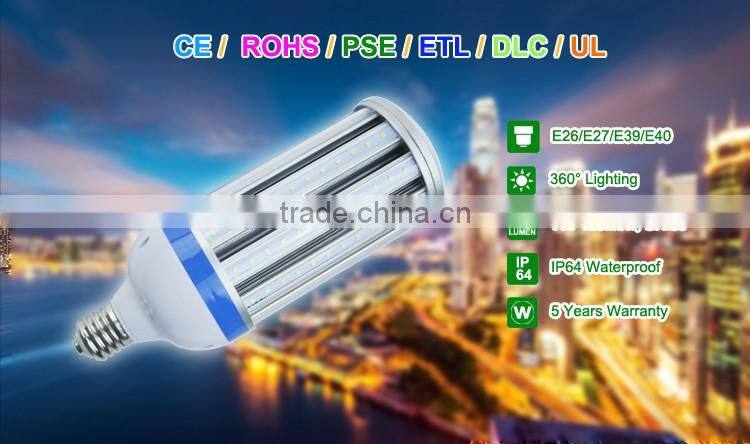 hot sale E40 B39 E27 E26 27w 36w 45w 54W 80W 100w 120w led corn street light