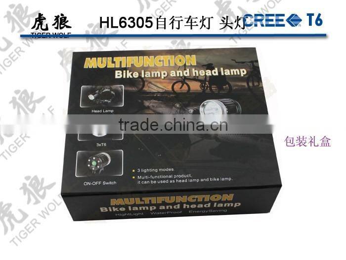 Factory manufacture high power aluminum bicycle light LED bike lamp