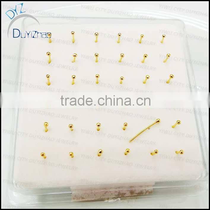 gold sterling silver nose pin jewelry