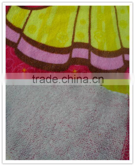 100% cotton poncho hooded towel for children