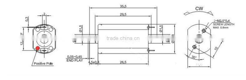 12V Micro Motors With Double Shaft