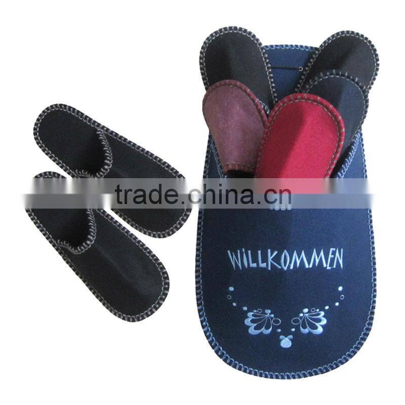 disposable guest winter felt slipper set