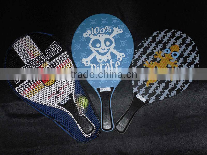 Hot Sell Wooden Beach Racket Set Promotional Toy