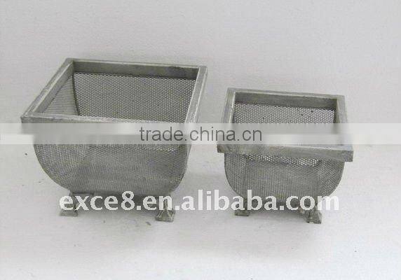 110199WE-Metal mesh storage basket bowl