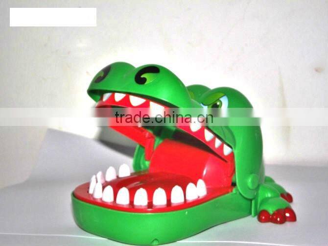 Hot sell Funning lucky Press Cayman,crocodile dentist,plastic alligator,crocodilian