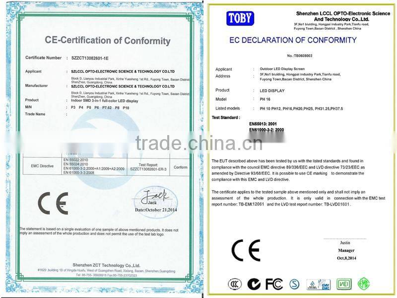 Life Span 100, 000 Hours P6 LED Display flexible LED module