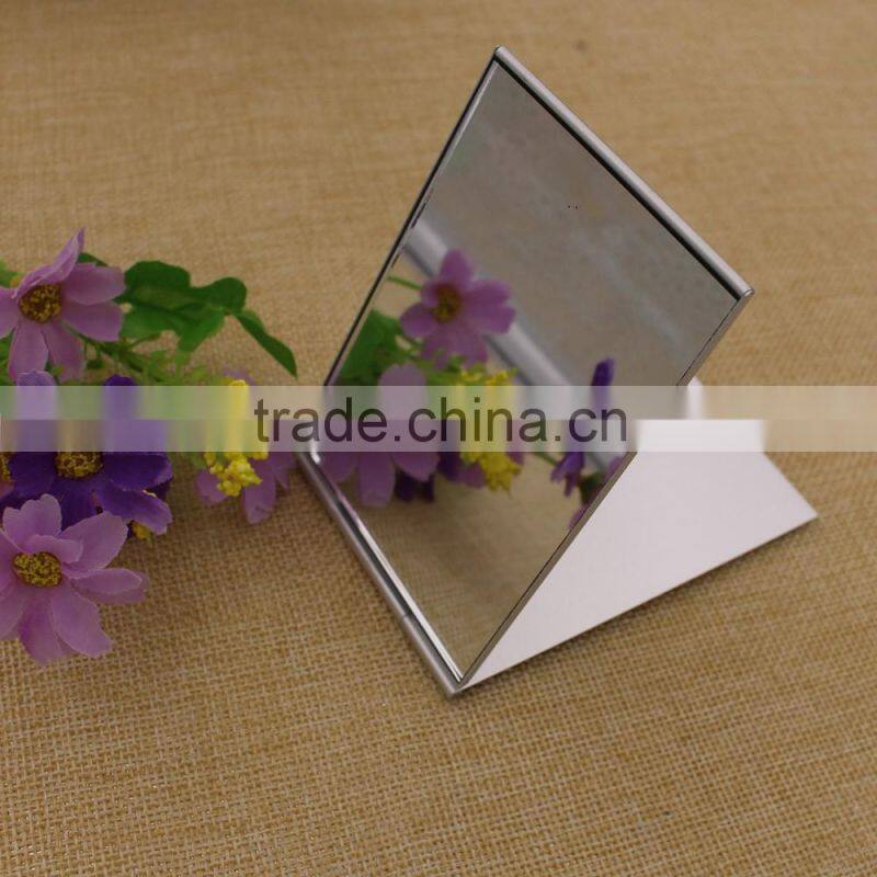 Custom high qualityfolding plastic square decorative / pocket makeup mirror
