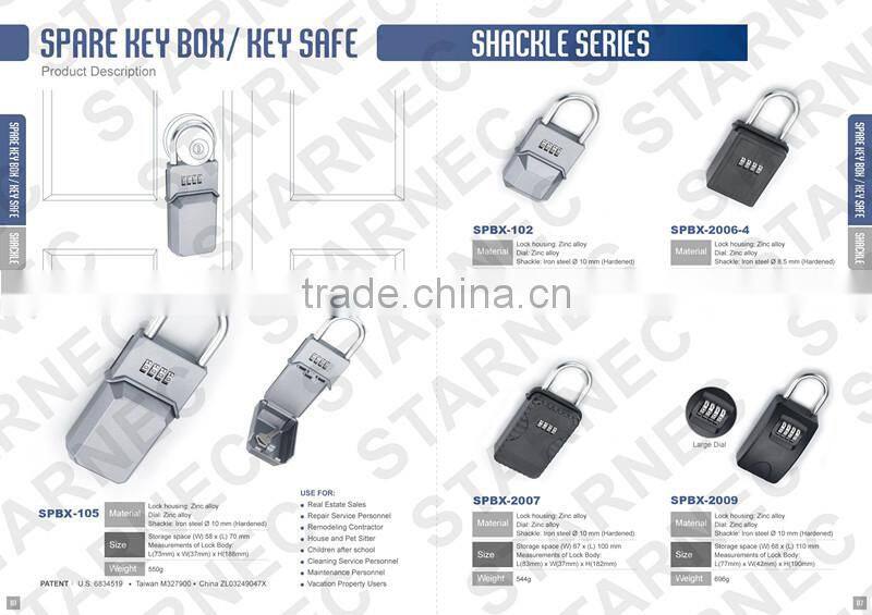 Key safe portable lock box secure storage box