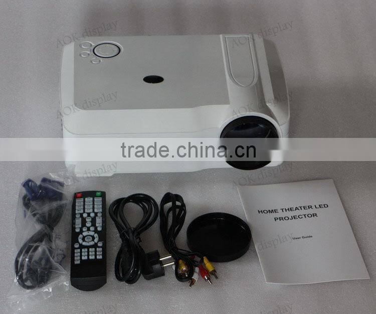 HOT SALE! HD Projector For Home theater Support 1080p full HD VGA USB LED commercial theater projector for sale