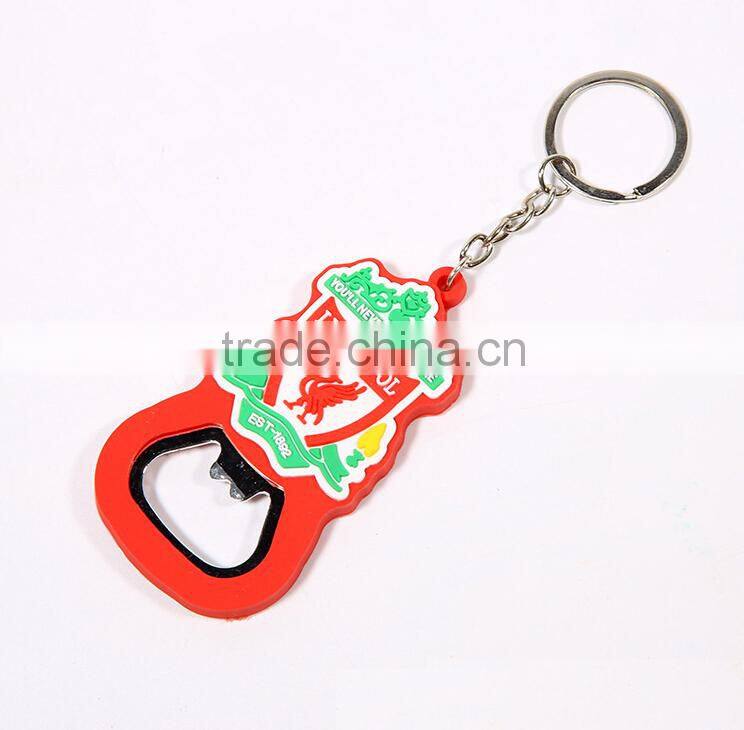 Custom Football Team Beer Bottle Opener Keychain