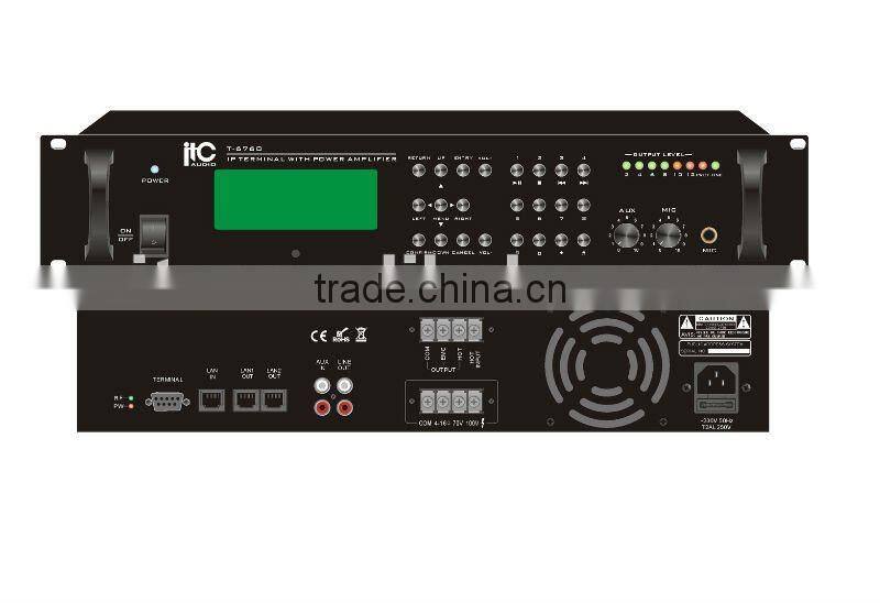 ITC T-240MX Series 240W 350W 480W 650W 5 Zone Mixer Amplifier with USB