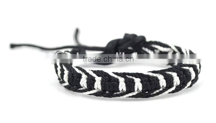 Hot Sale Wholesale handmade red/yellow/green braided friendship bracelet