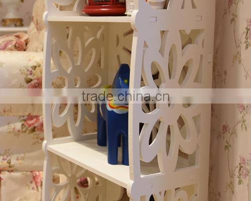 Hot Selling Model Wooden Corner Bookcase