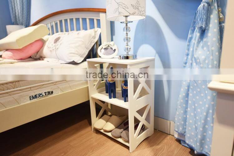 Factory direct sale cheap wooden display racks book storage shelf bedside shelf