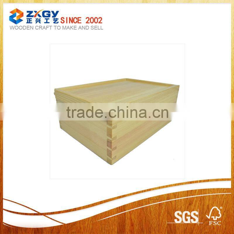 Rustic Wooden Box Empty Unfinished Wooden Box