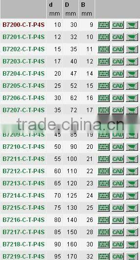 B7203-C-T-P4S spindle bearing