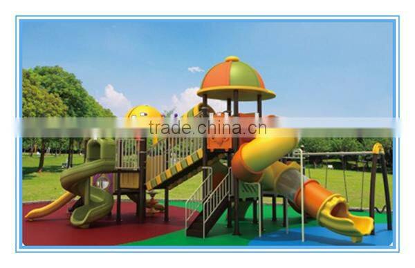Day Care Center Toy Equipment Slides Double Swings for Boys and Girls