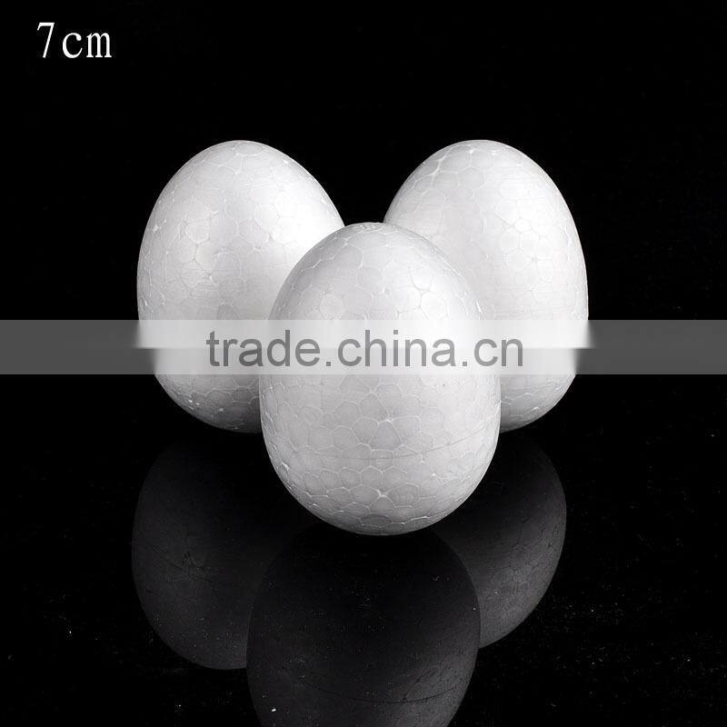 50mm white decorative styrofoam easter plastic eggs Children DIY fake eggs