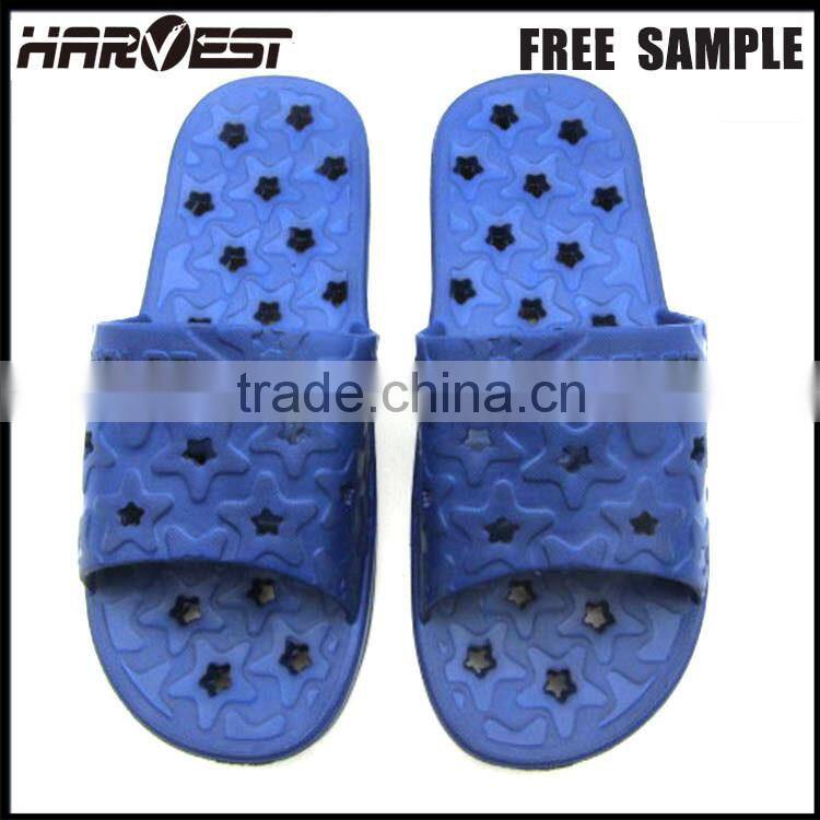 Eva slip resistant flip flops , toilet waterslippers with hole