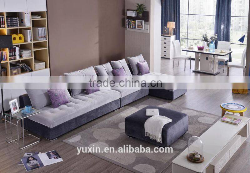 diamond buttoned purple corner sofa set home furniture corner sofa