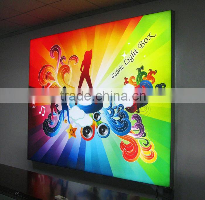 Indoor Slim Aluminous Frameless Free Standing Tension LED Fabric Display